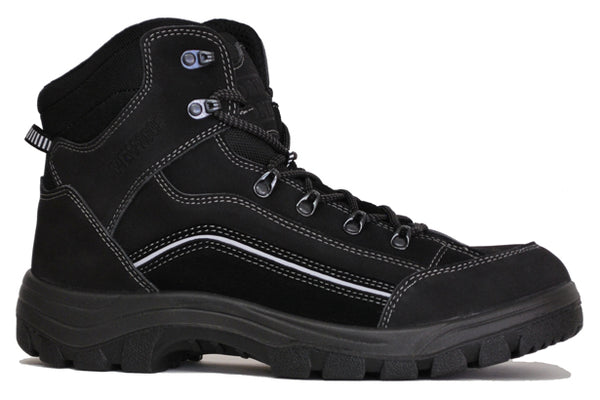 Work Zone Men's Soft Toe Waterproof Slip Resistant Hiker - N640BLK
